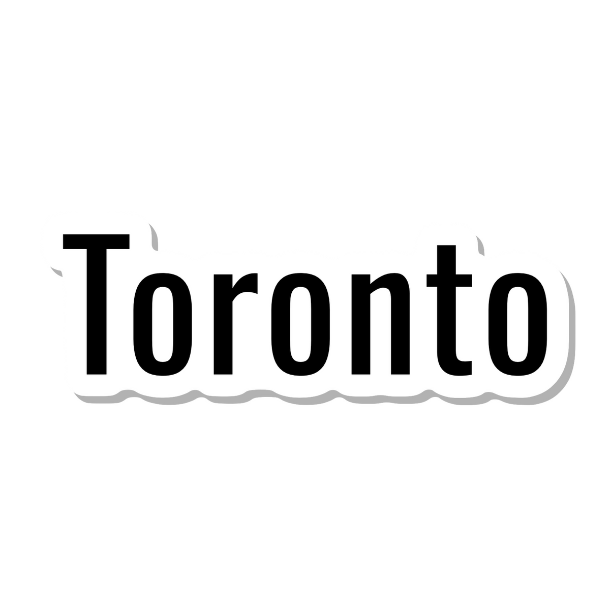 Toronto die-cut sticker