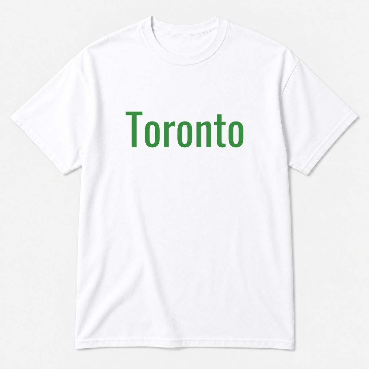 Toronto T-Shirt in white with green text