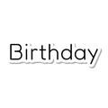 Birthday die-cut sticker