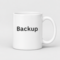 Backup Mug in white