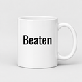 Beaten Mug in white