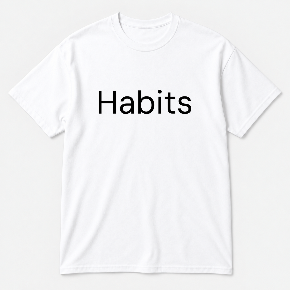 Habits T-Shirt in white