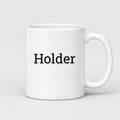 Holder Mug in white