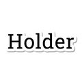 Holder die-cut sticker
