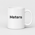 Meters Mug in white