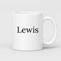 Lewis Mug in white