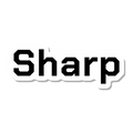 Sharp die-cut sticker