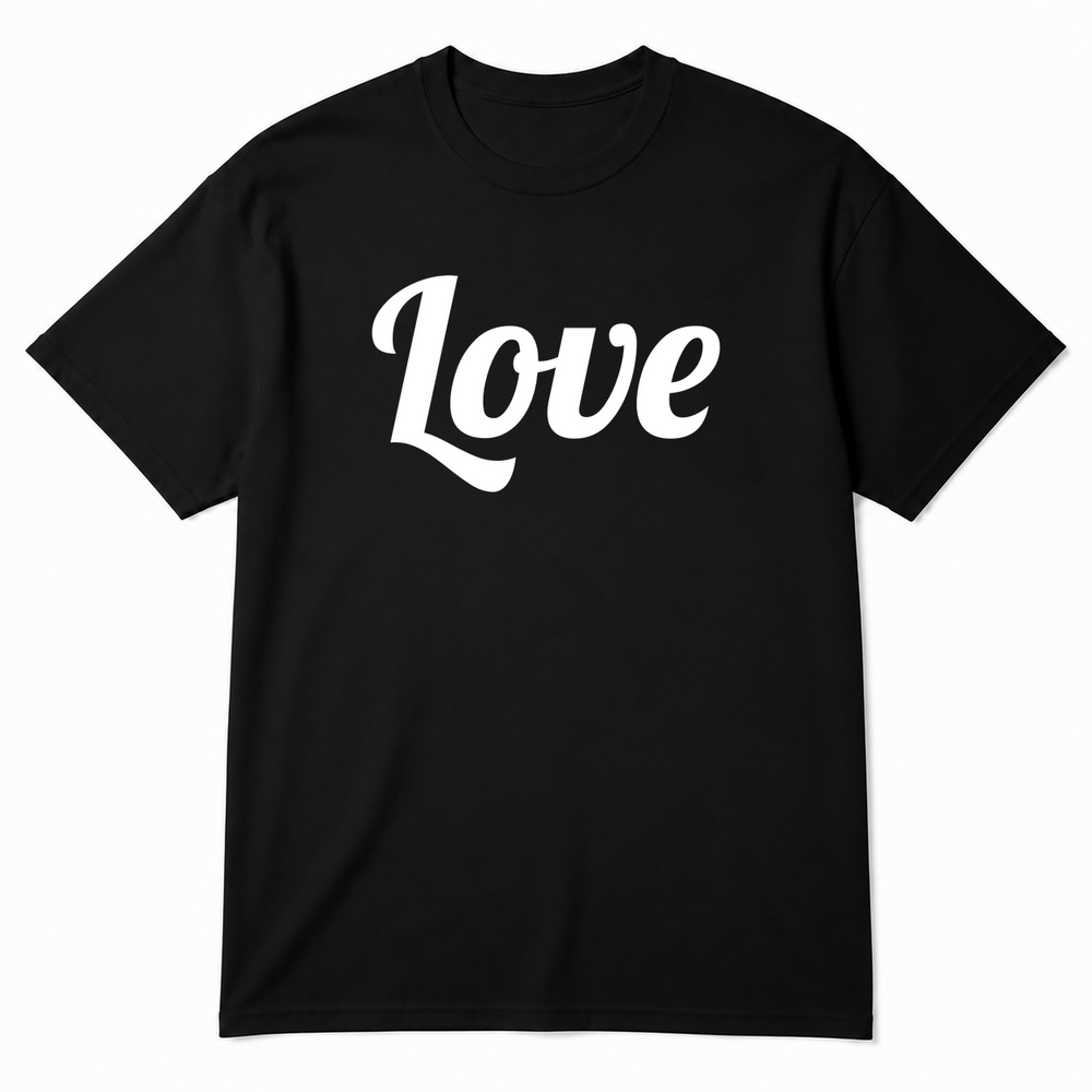 Love T-Shirt in black