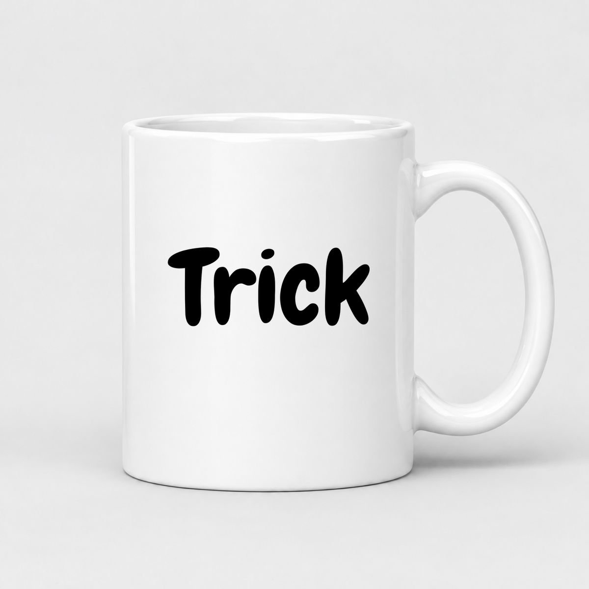 Trick Mug in white