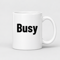 Busy Mug in white