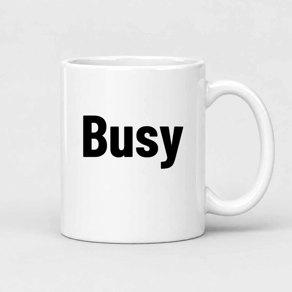 Busy Mug in white