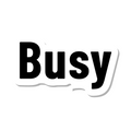 Busy die-cut sticker