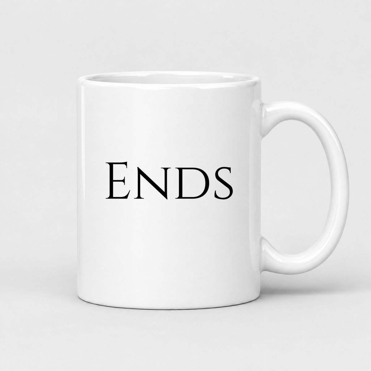 Ends Mug in white