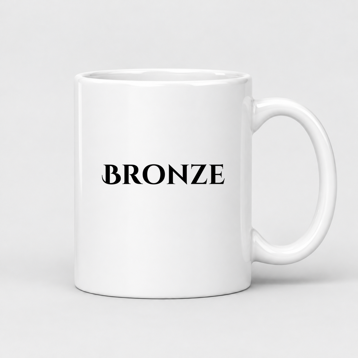 Bronze Mug in white