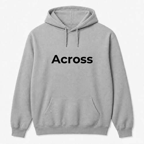 Across Hoodie in gray