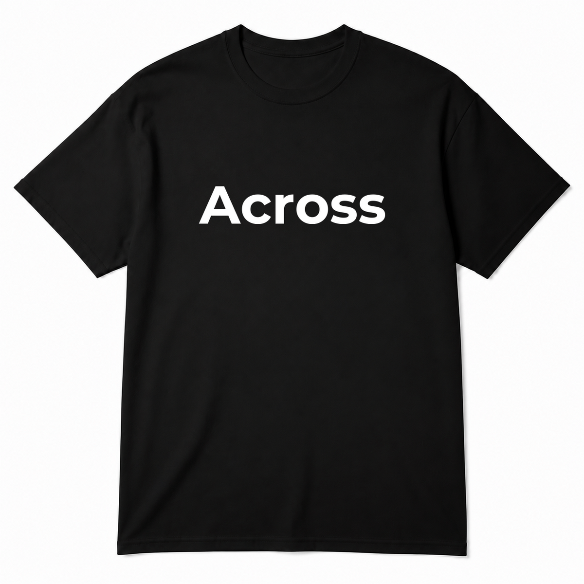 Across T-Shirt in black