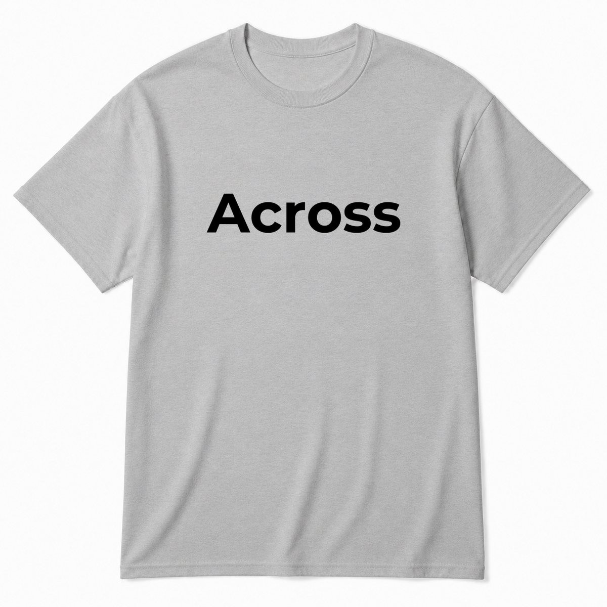 Across T-Shirt in gray