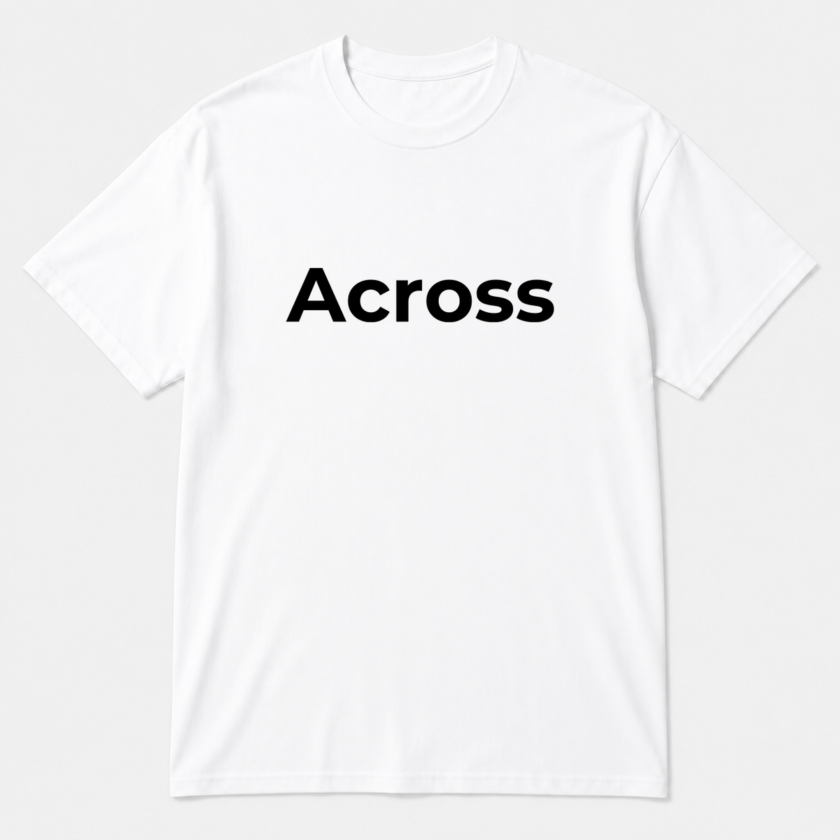 Across T-Shirt in white