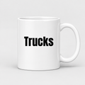 Trucks Mug in white