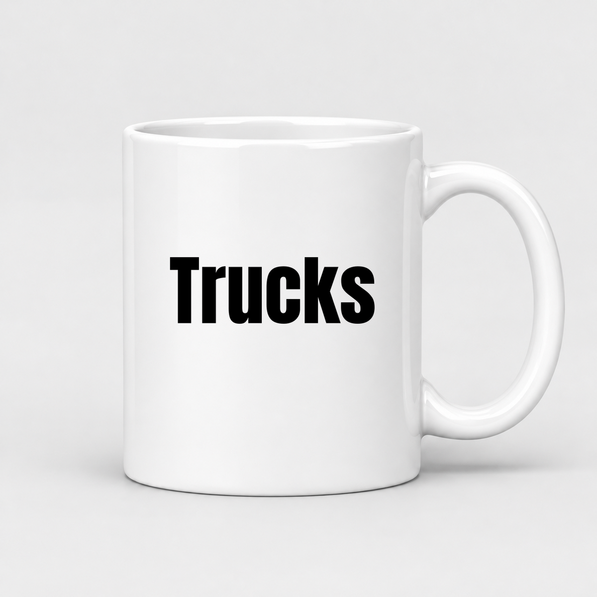 Trucks Mug in white