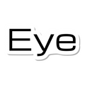Eye die-cut sticker