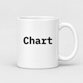 Chart Mug in white