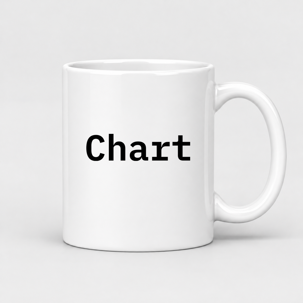 Chart Mug in white