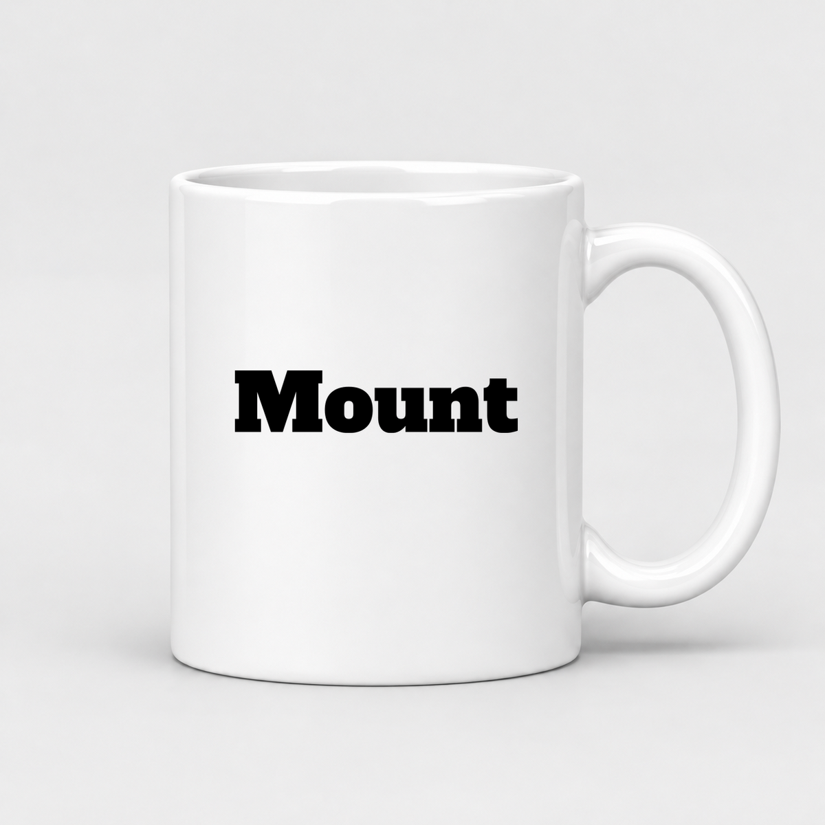 Mount Mug in white