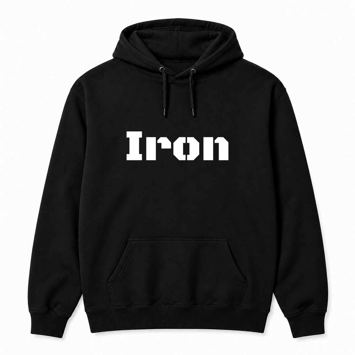 Iron Hoodie in black