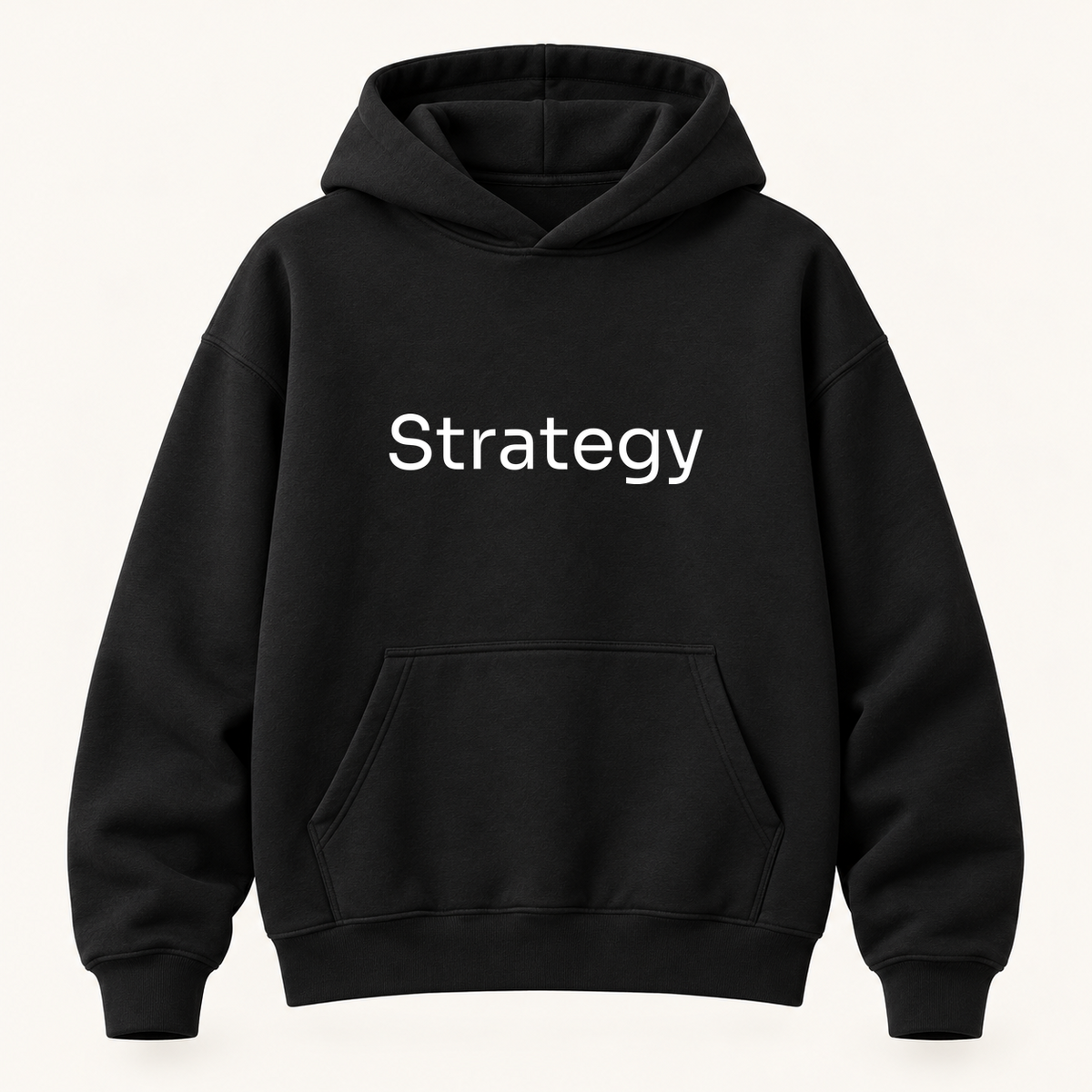 Strategy Hoodie in black