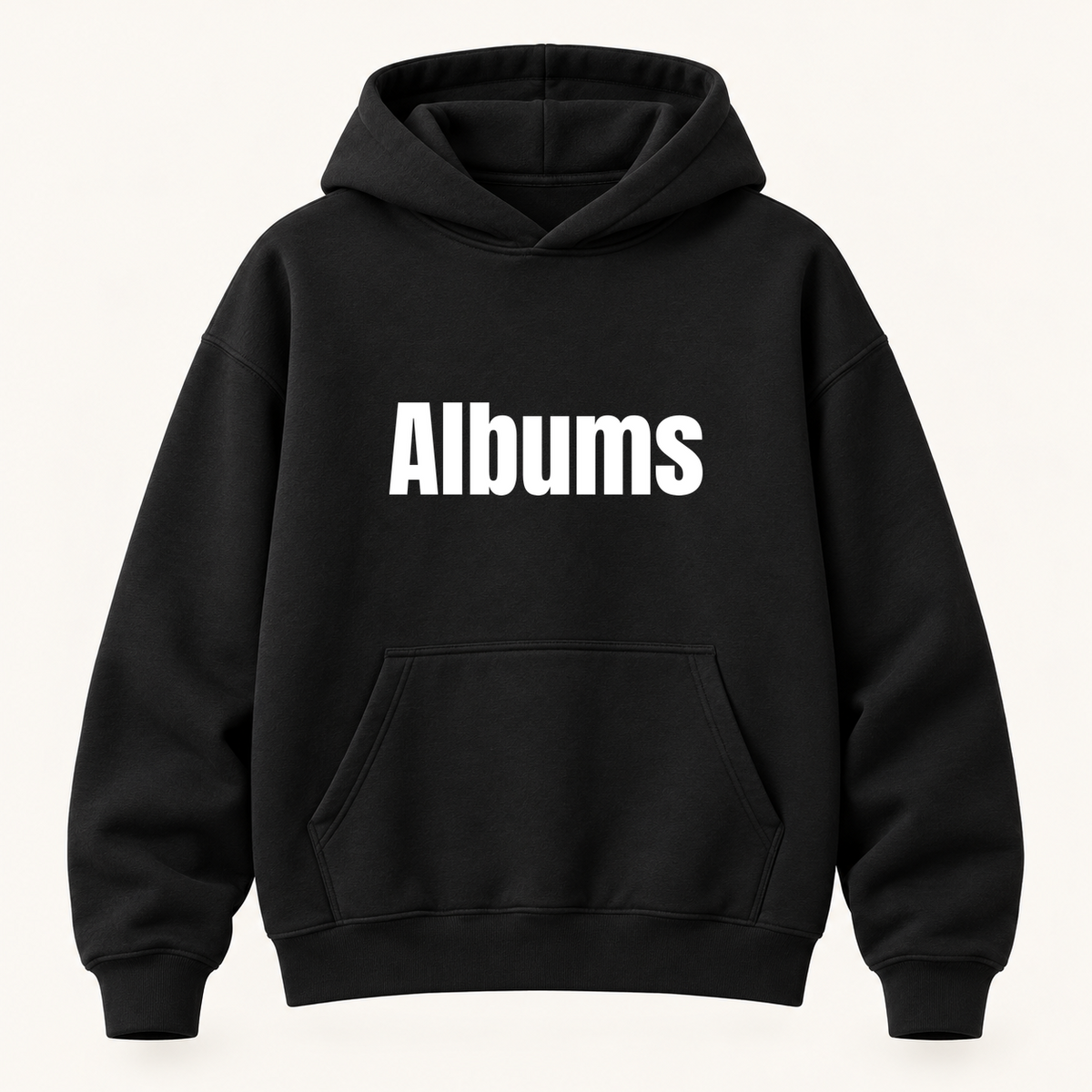 Albums Hoodie in black