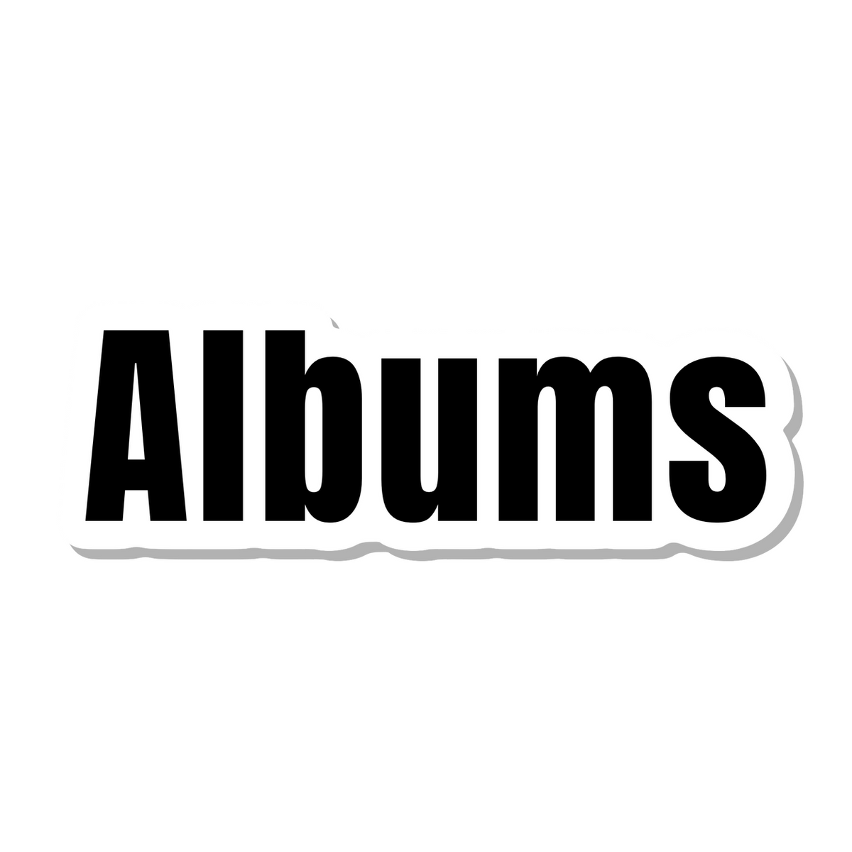 Albums die-cut sticker