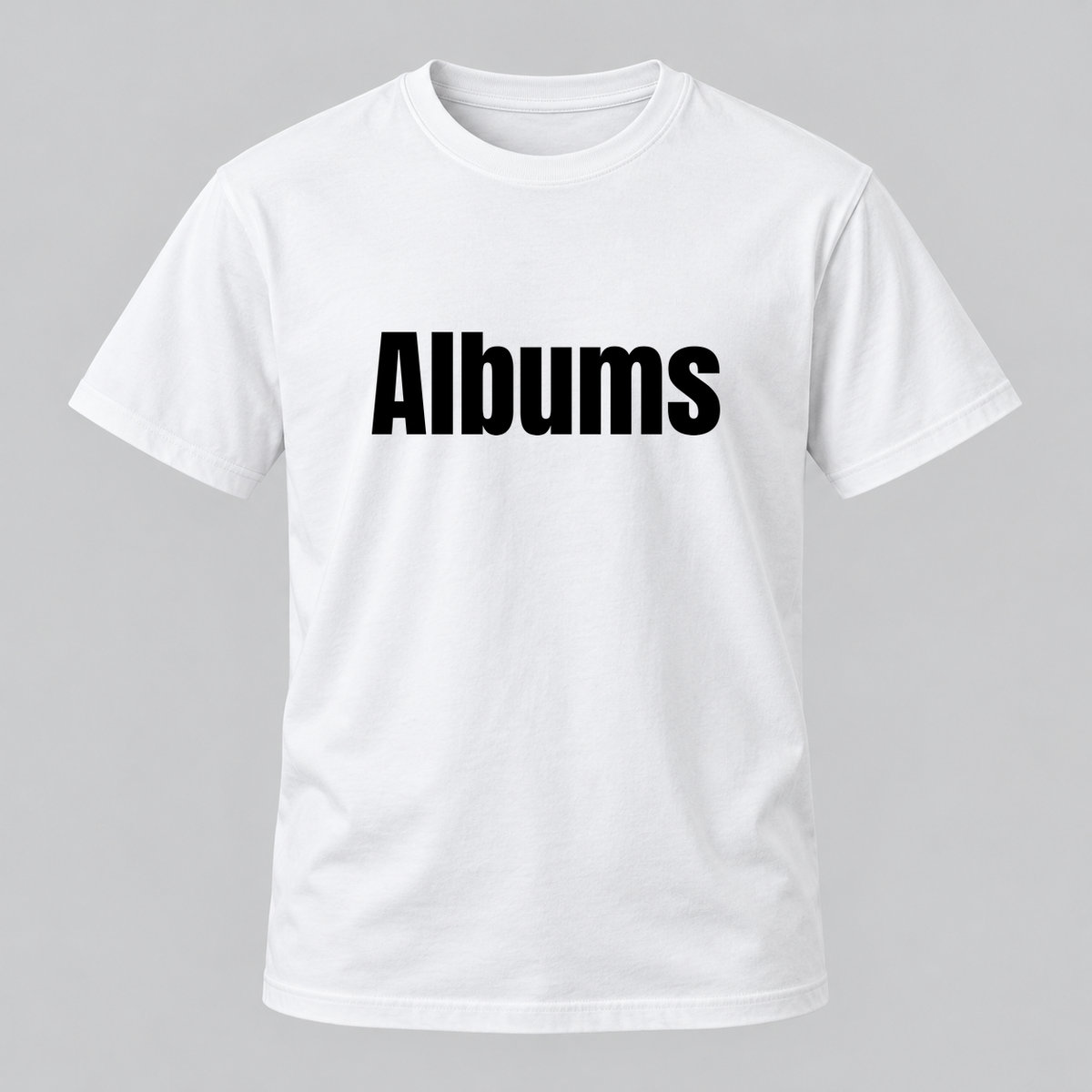 Albums T-Shirt in white