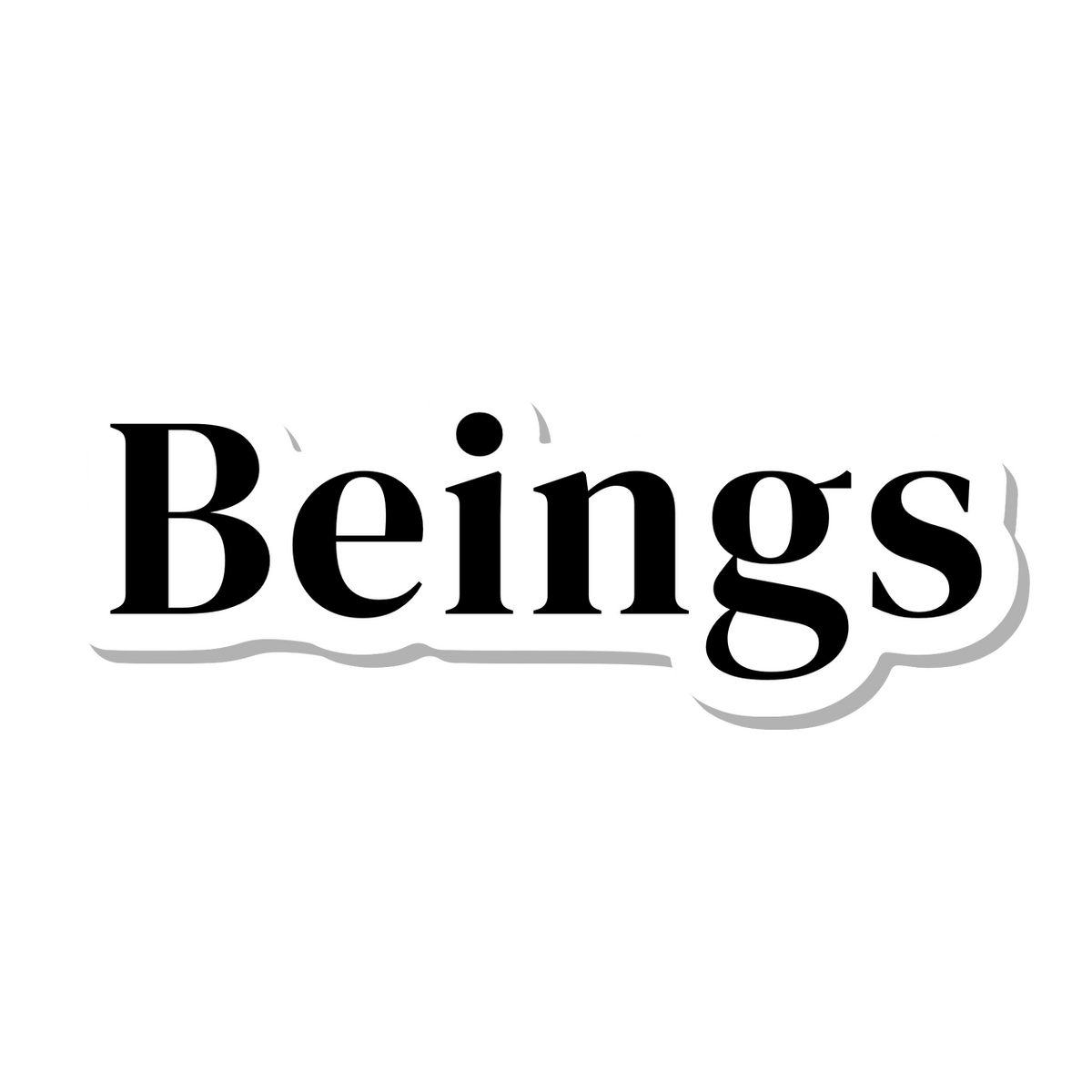Beings die-cut sticker