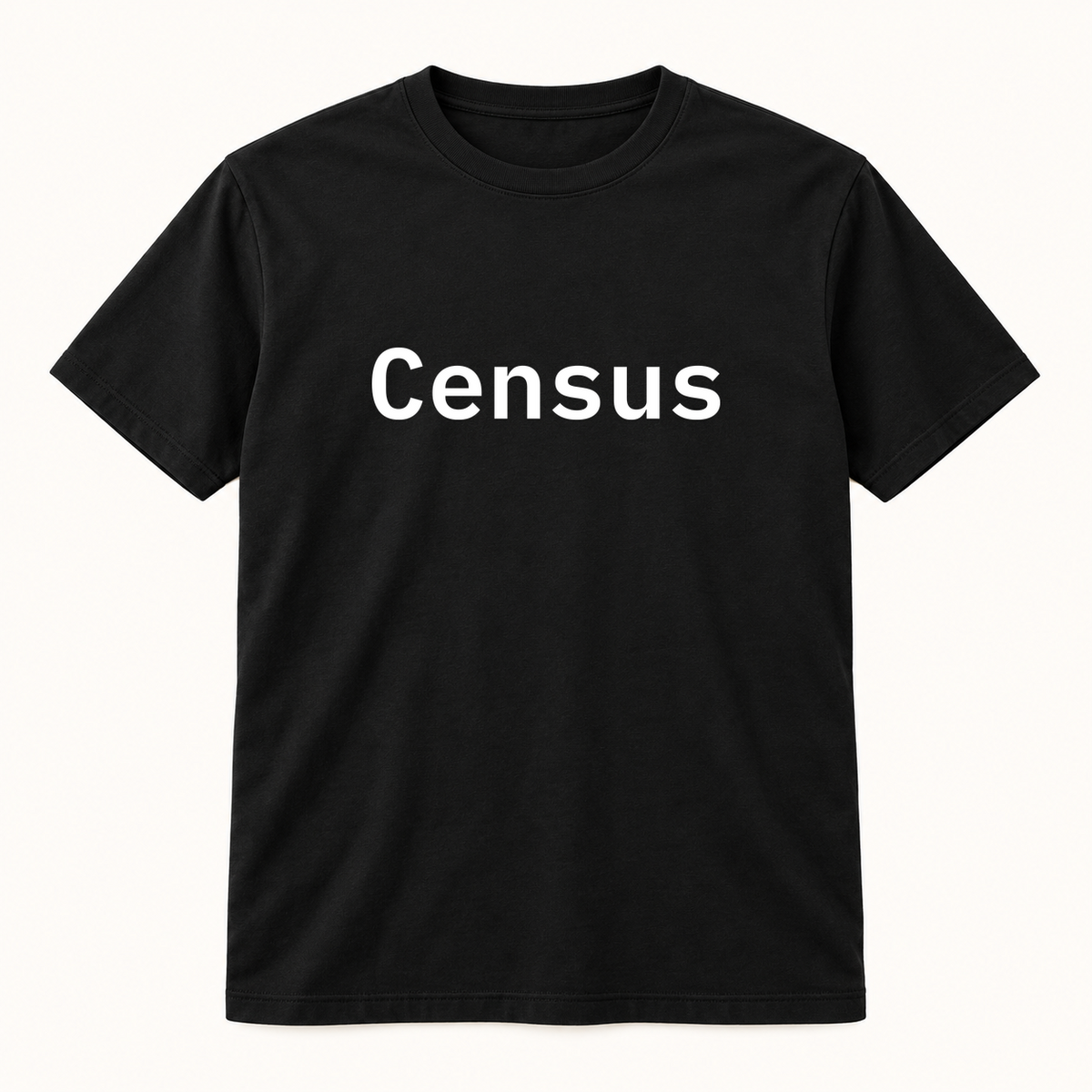 Census T-Shirt in black