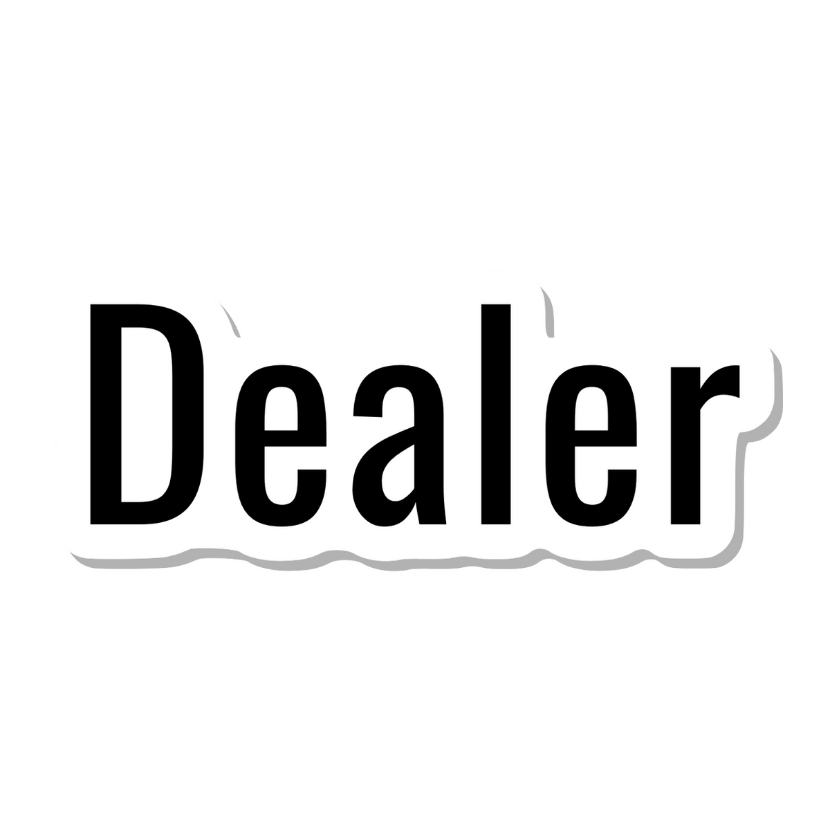Dealer die-cut sticker