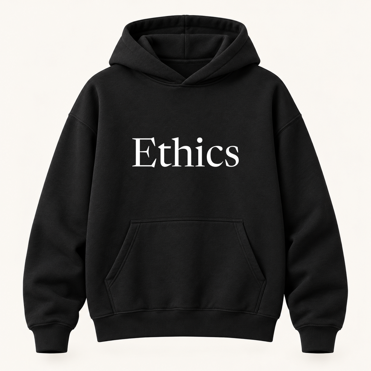 Ethics Hoodie in black