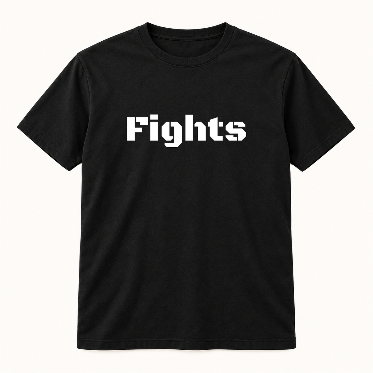 Fights T-Shirt in black