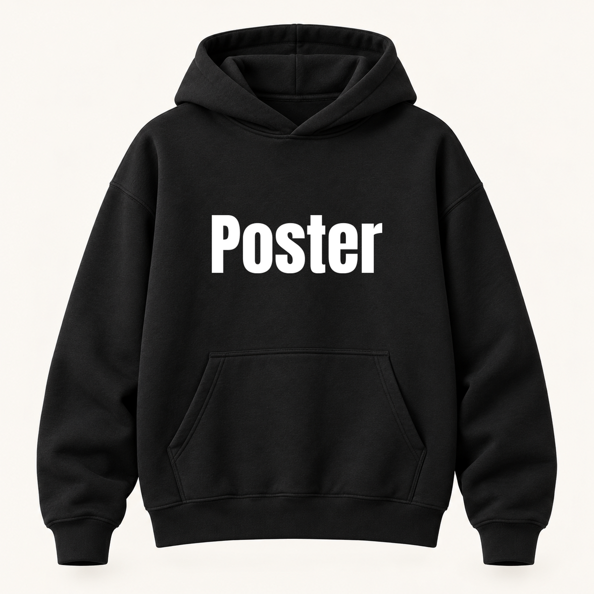 Poster Hoodie in black