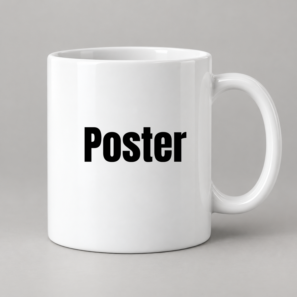 Poster Mug in white