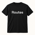 Routes T-Shirt in black