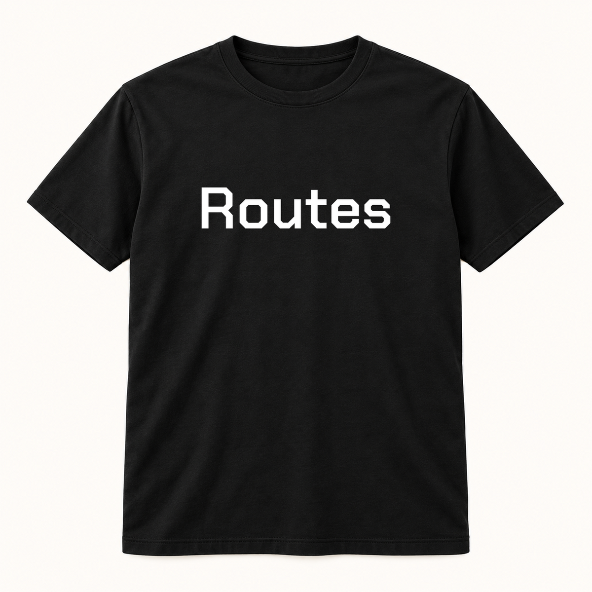 Routes T-Shirt in black
