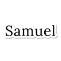 Samuel die-cut sticker