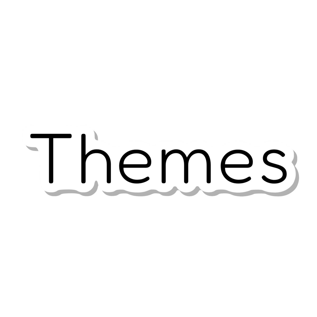 Themes die-cut sticker
