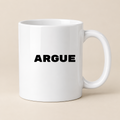 Argue Mug in white
