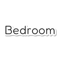 Bedroom die-cut sticker
