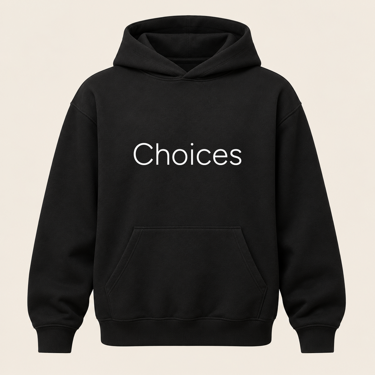 Choices Hoodie in black