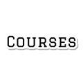 Courses die-cut sticker