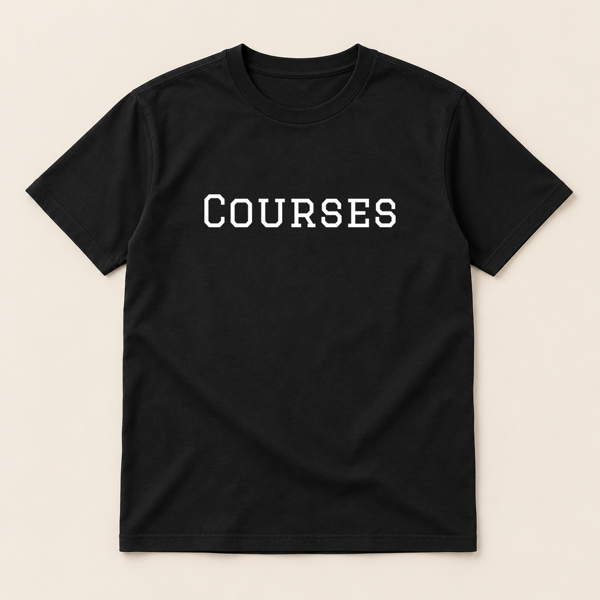 Courses T-Shirt in black