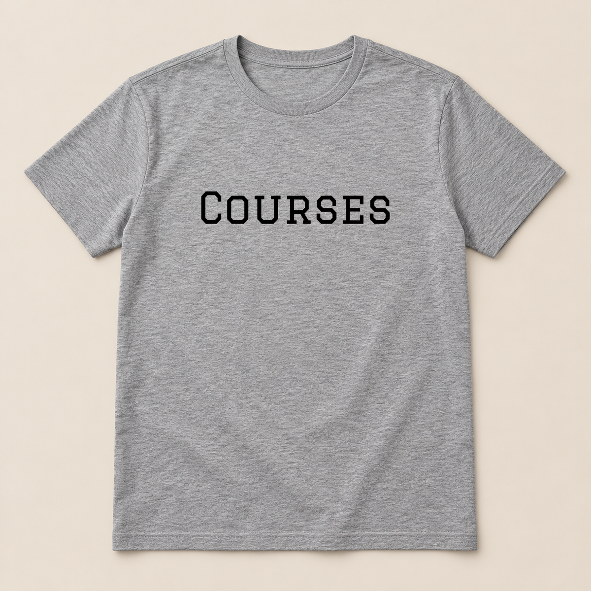 Courses T-Shirt in gray